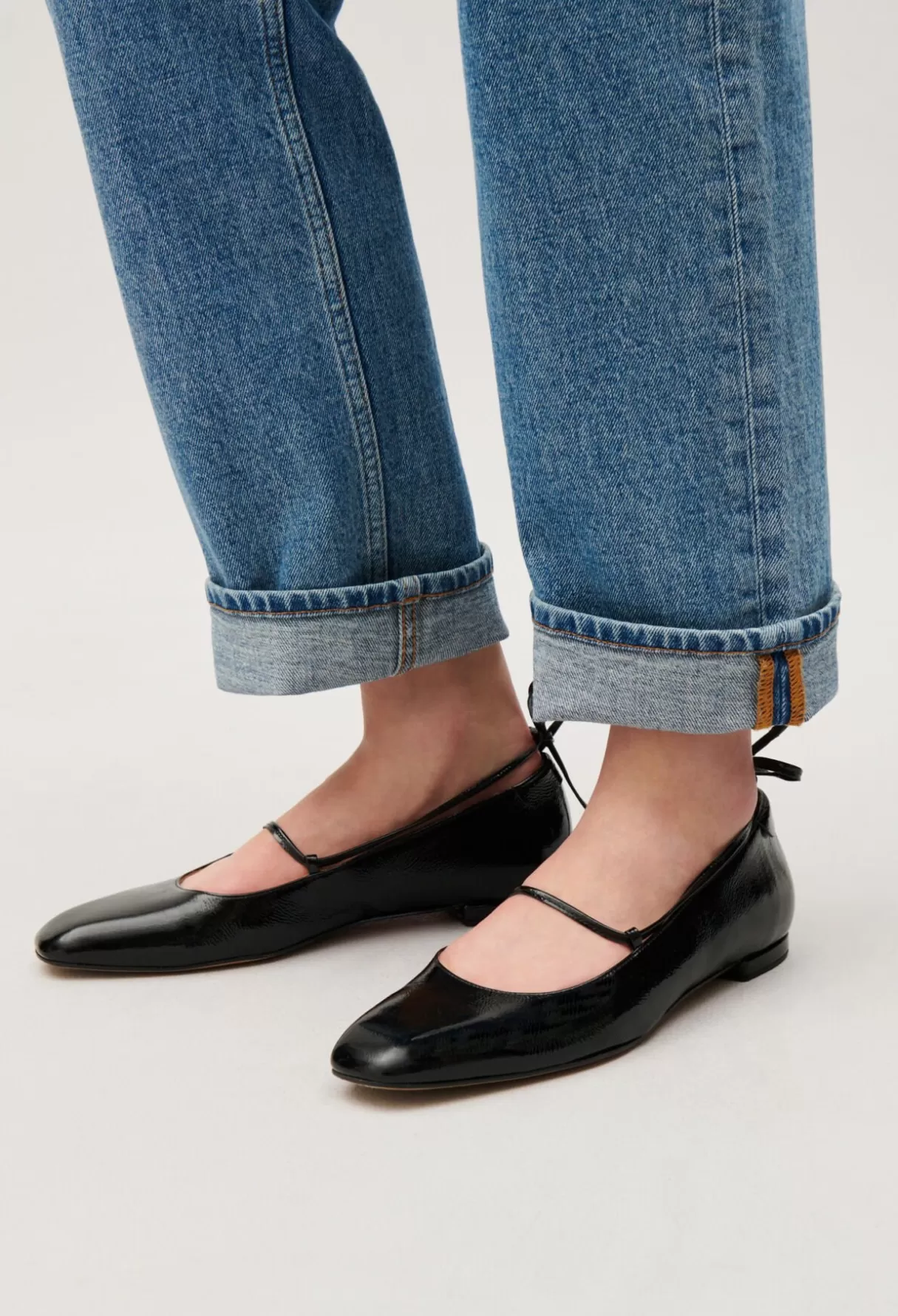 Ballerines-Claudie Pierlot Ballerine cuir vernis Noir