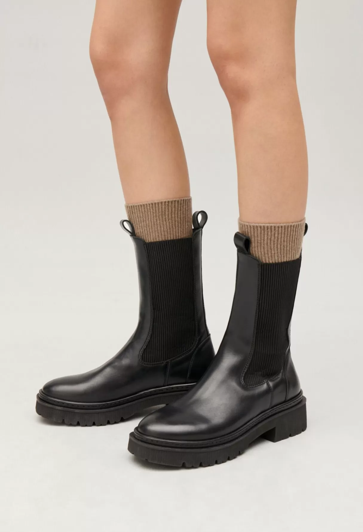 Bottines Et Bottes-Claudie Pierlot Bottes chelsea cuir Noir