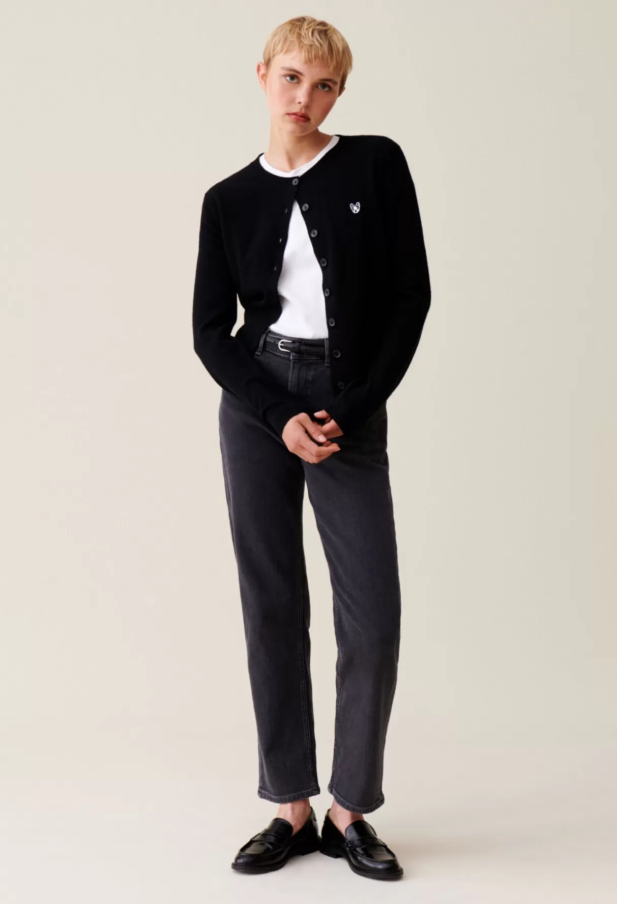 Pulls Et Cardigans-Claudie Pierlot Cardigan Jean Toto laine Noir