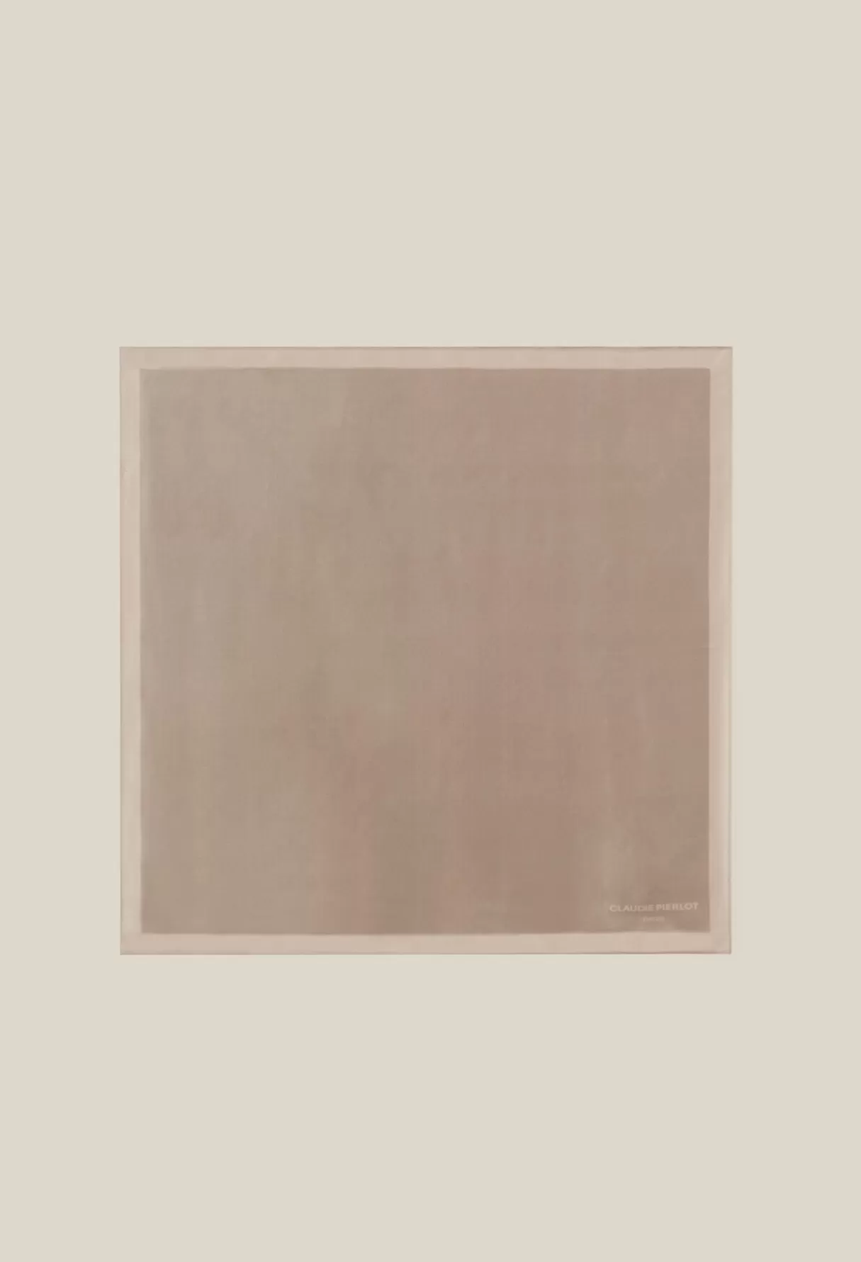 Foulards Et Cols-Claudie Pierlot Carré de soie 55cm x 55cm Taupe