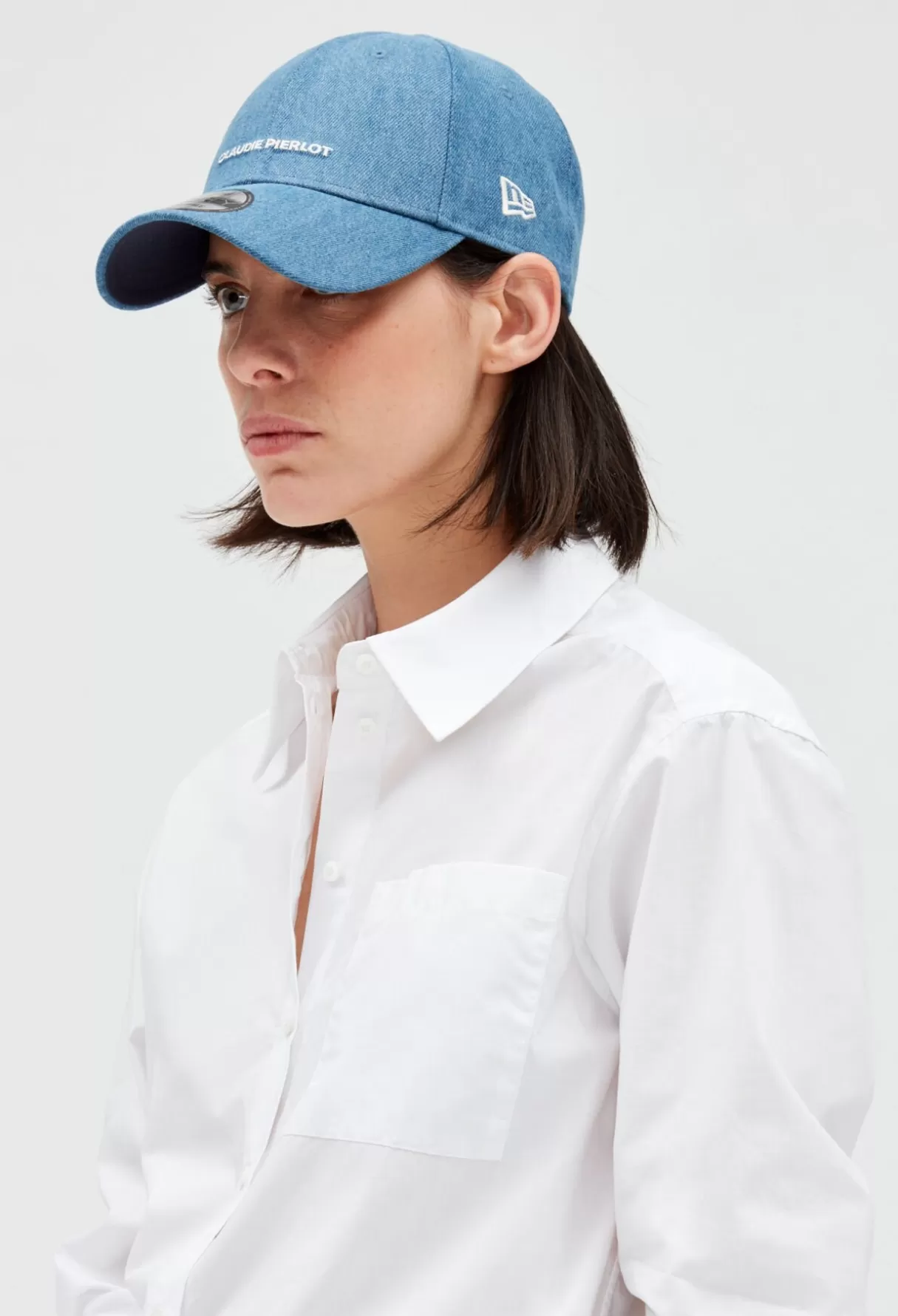 Casquettes-Claudie Pierlot Casquette denim x New Era Denimclair