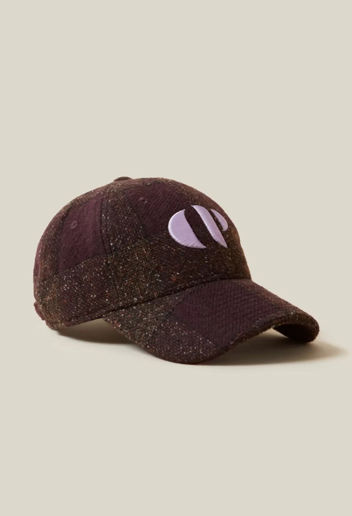 Casquettes-Claudie Pierlot Casquette tartan brodée CP Bordeaux