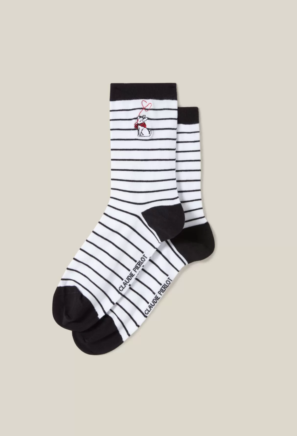 Chaussettes-Claudie Pierlot Chaussettes Jean Toto à rayures Bicolore