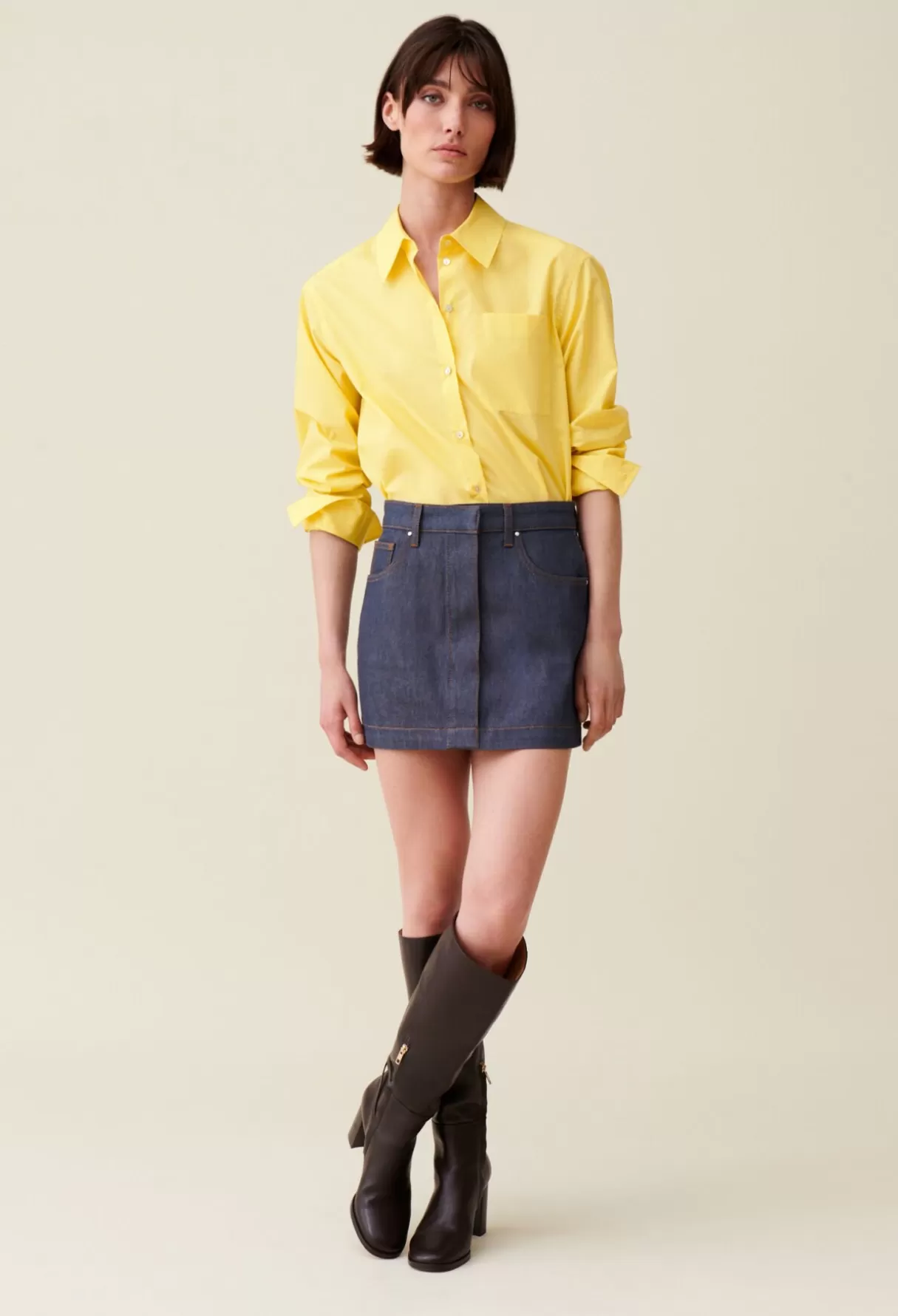 Tops Et Chemises-Claudie Pierlot Chemise boutonnée Jaune