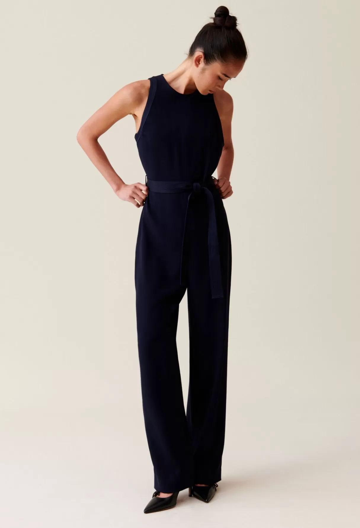 Combinaisons-Claudie Pierlot Combinaison pantalon Marine