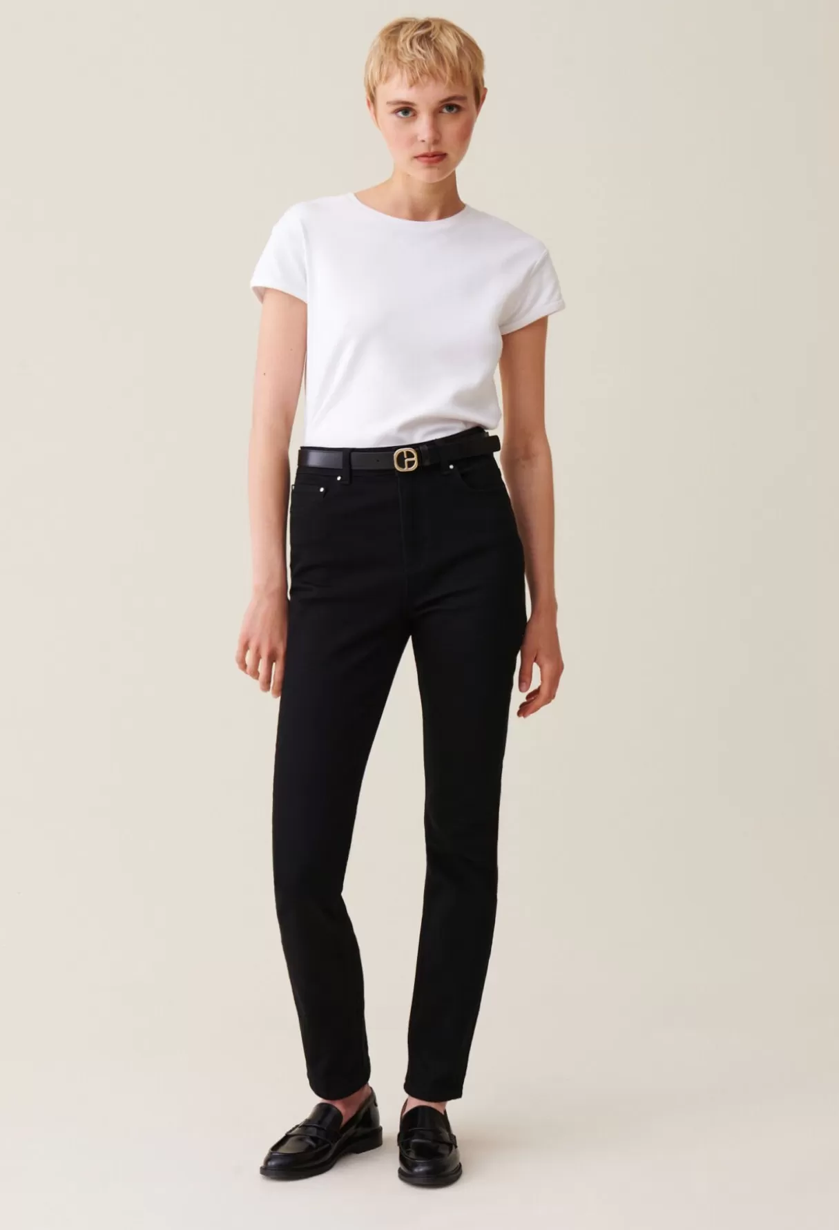 Pantalons Et Jeans-Claudie Pierlot Jean slim taille mi-haute Noir