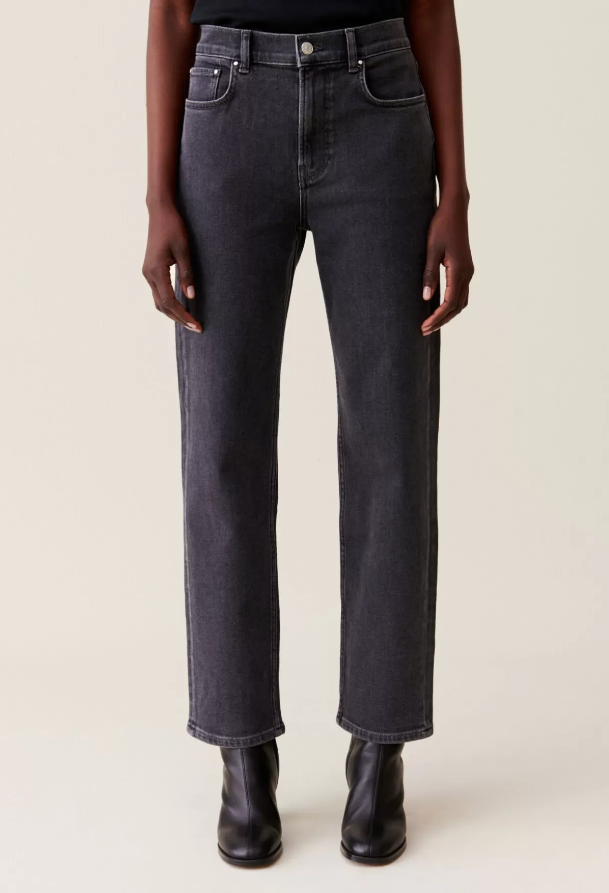 Pantalons Et Jeans-Claudie Pierlot Jean Toto slim gris Anthracite