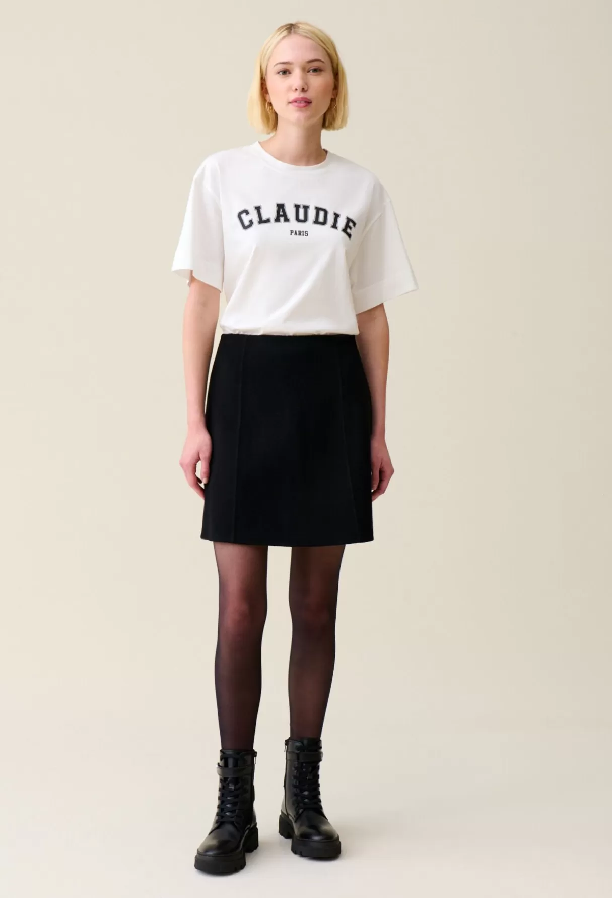 Jupes Et Shorts-Claudie Pierlot Jupe courte droite Noir