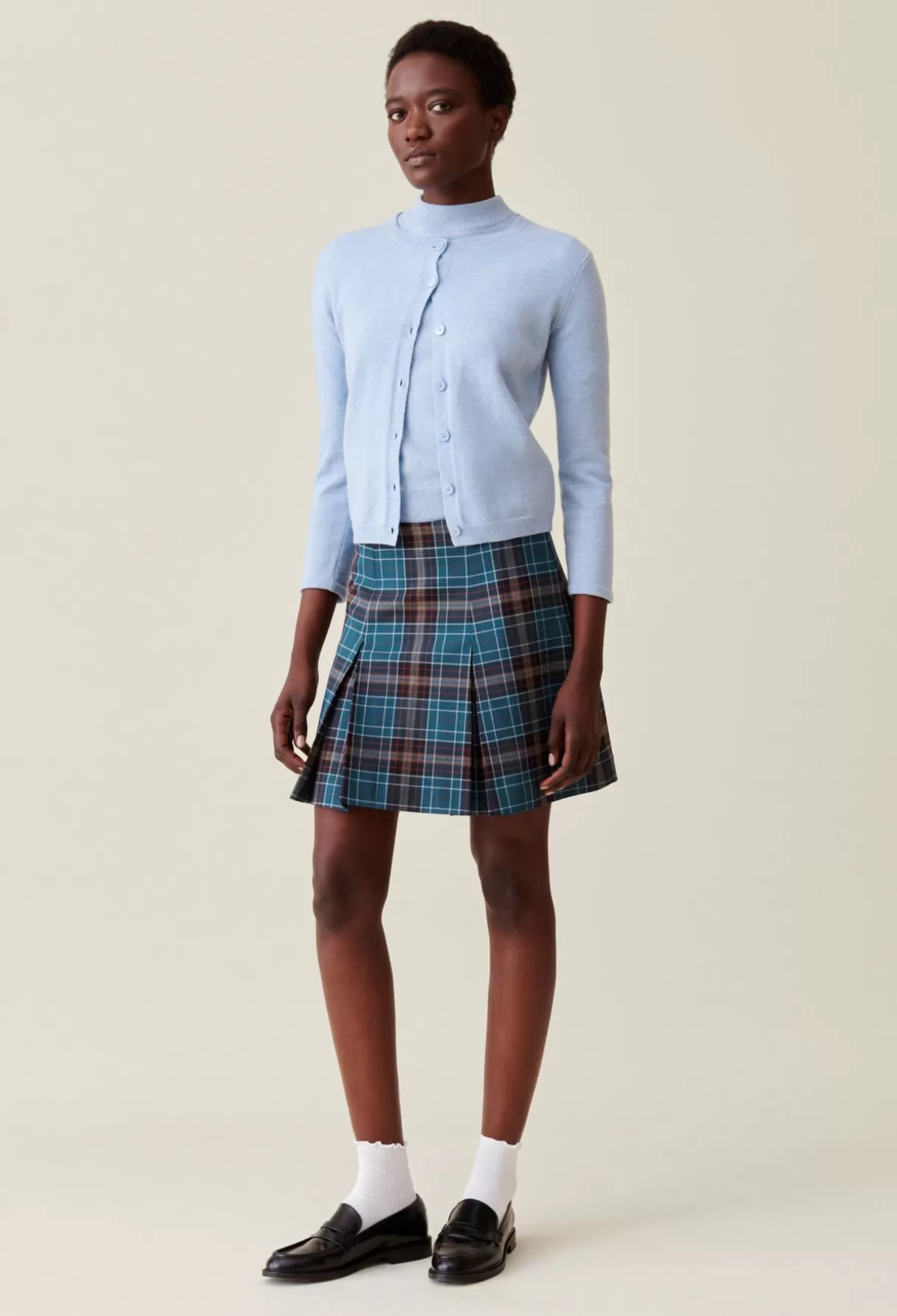 Jupes Et Shorts-Claudie Pierlot Jupe laine  carreaux Multico