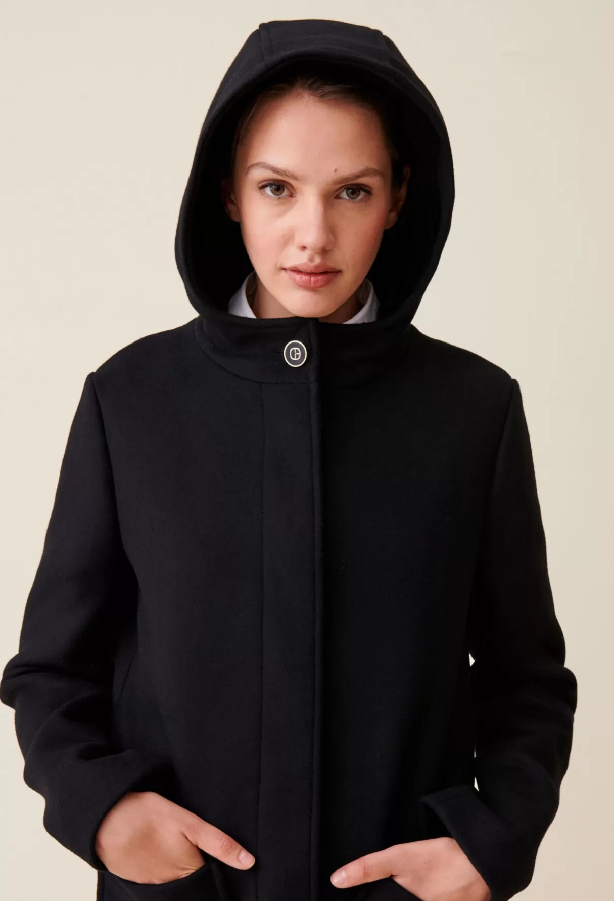 Manteaux-Claudie Pierlot Manteau capuche Noir