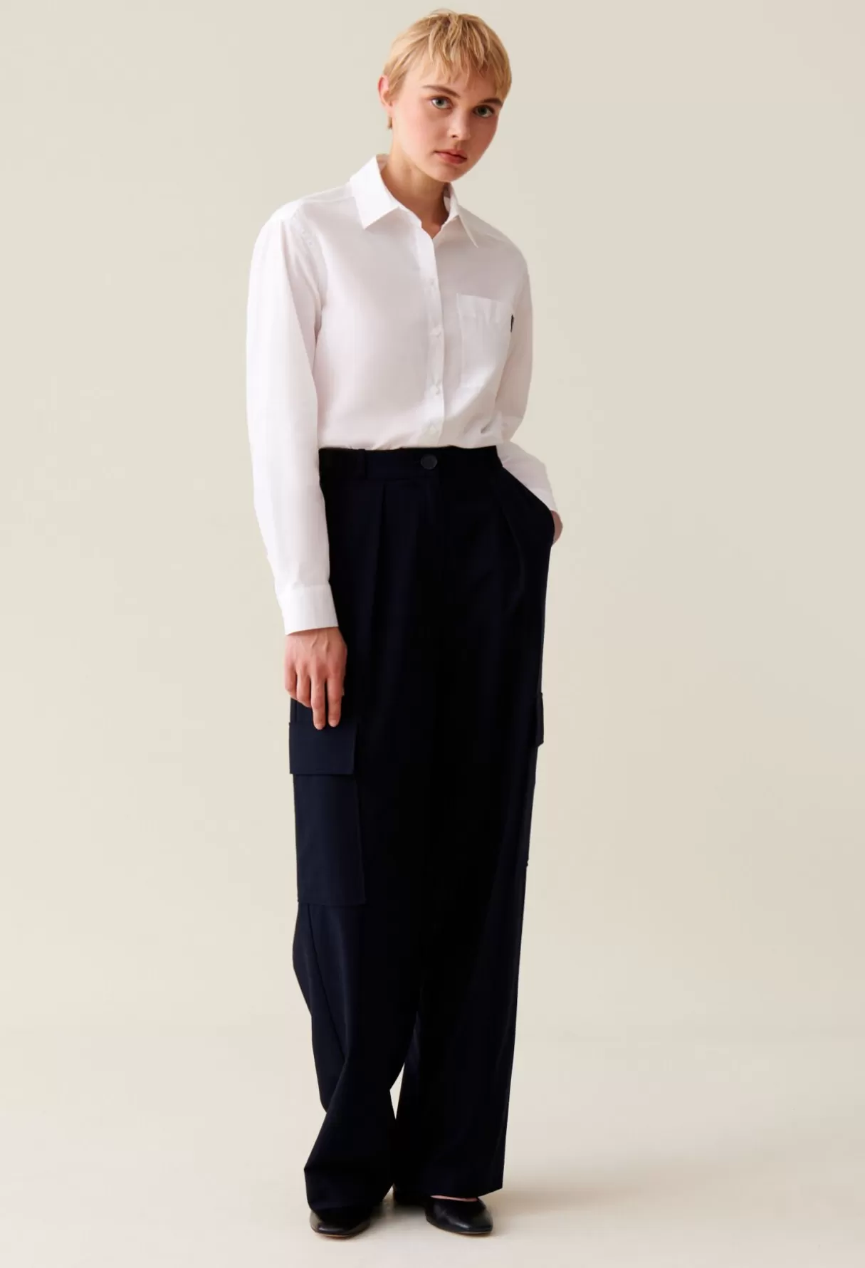 Pantalons Et Jeans-Claudie Pierlot Pantalon cargo Marine