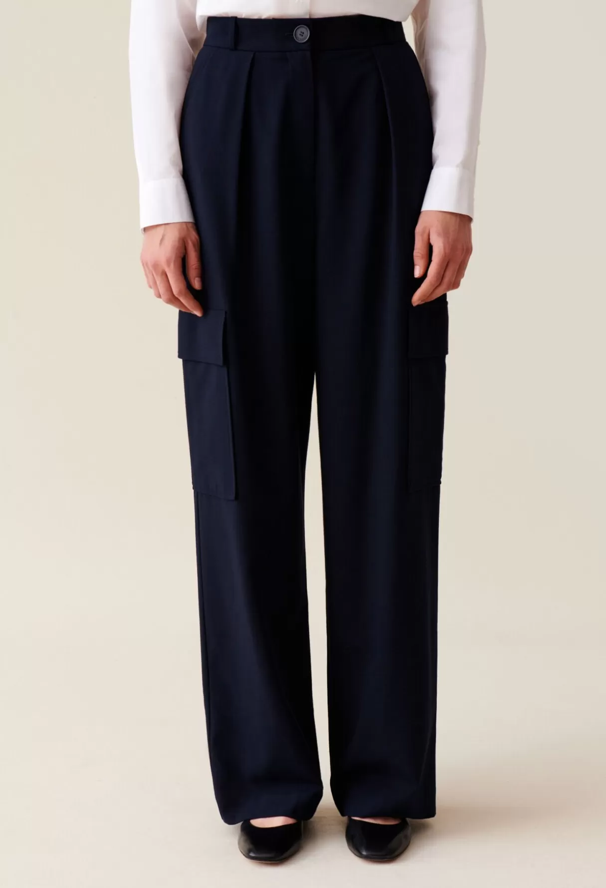 Pantalons Et Jeans-Claudie Pierlot Pantalon cargo Marine