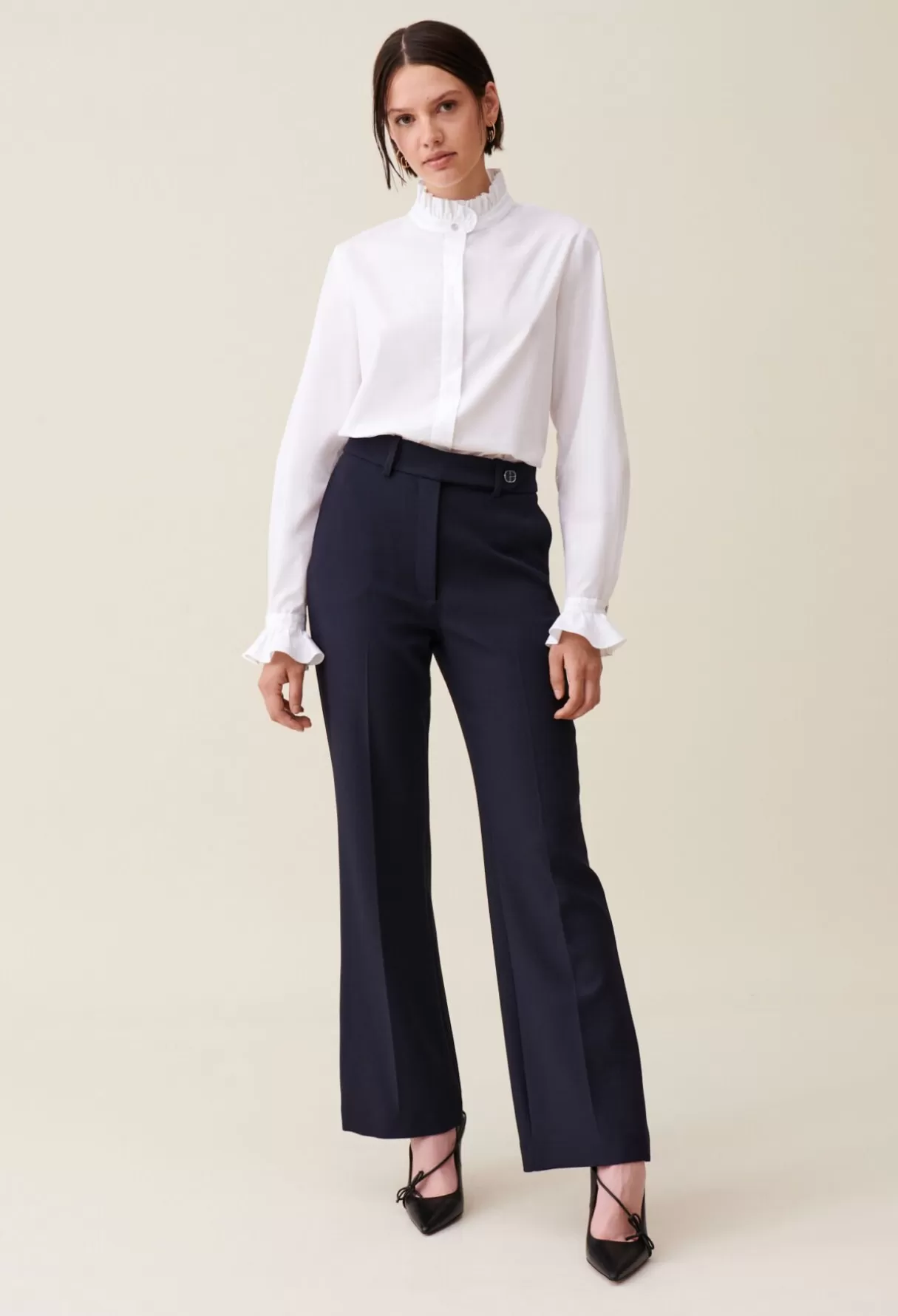 Pantalons Et Jeans-Claudie Pierlot Pantalon flare Marine