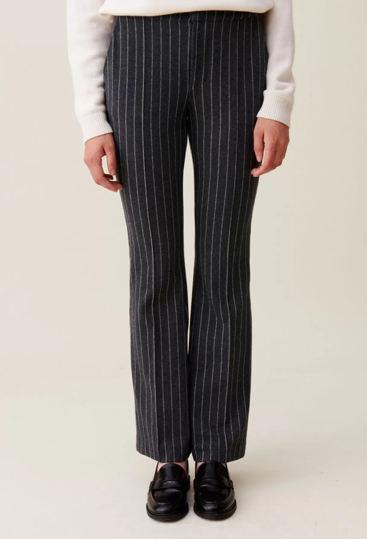 Pantalons Et Jeans-Claudie Pierlot Pantalon flare à rayures Bicolore