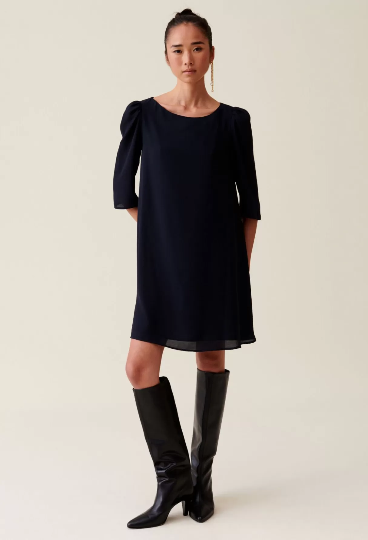 Robes-Claudie Pierlot Robe courte Rififi bleu Marine