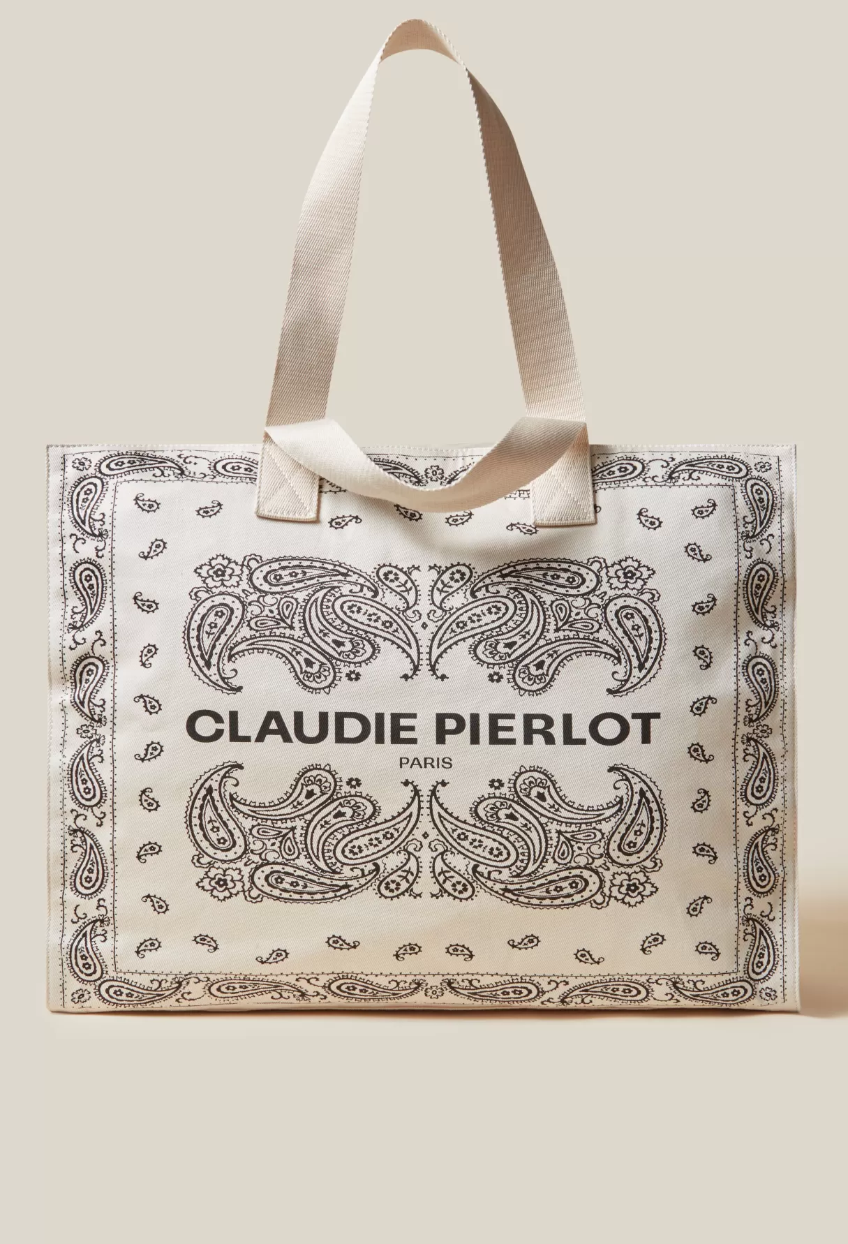 Sacs Cabas | Sacs Porté épaule-Claudie Pierlot Sac cabas coton recyclé Multico