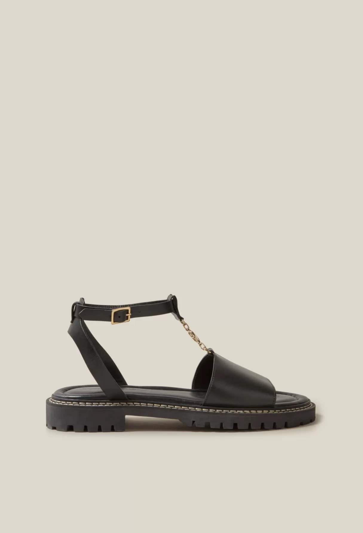 Sandales, Escarpins Et Mules-Claudie Pierlot Sandales cuir Noir