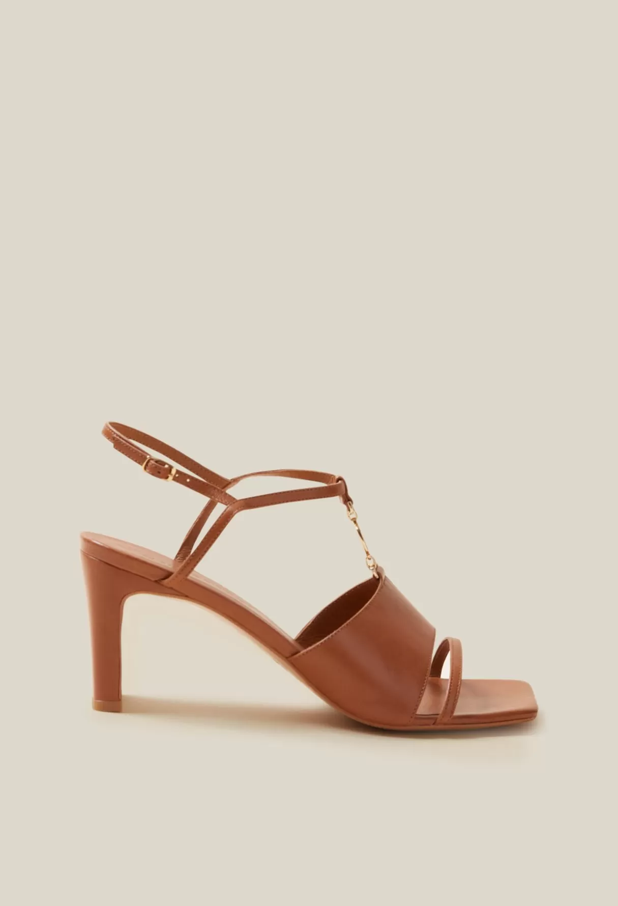 Sandales, Escarpins Et Mules-Claudie Pierlot Sandales talon bijou CP Camel