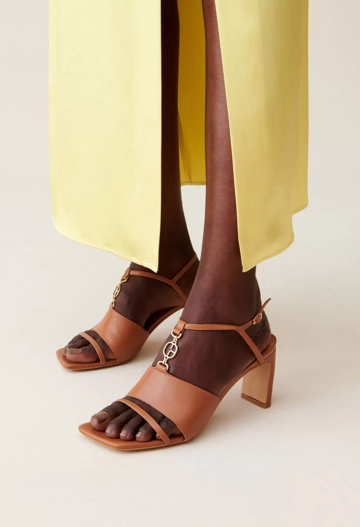 Sandales, Escarpins Et Mules-Claudie Pierlot Sandales talon bijou CP Camel