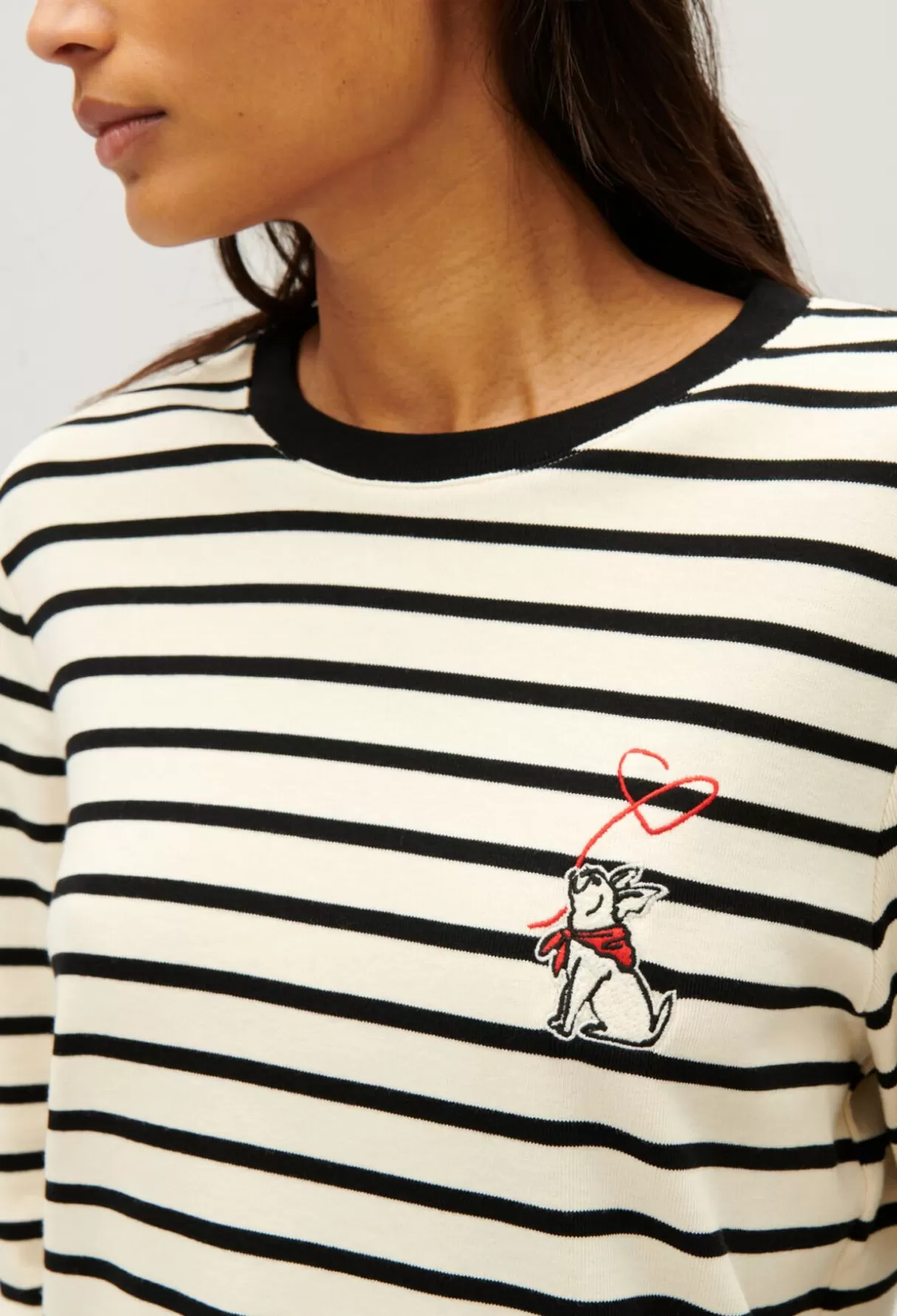 T-Shirts | Pulls Et Cardigans-Claudie Pierlot Tee-shirt marinière Jean Toto Bicolore