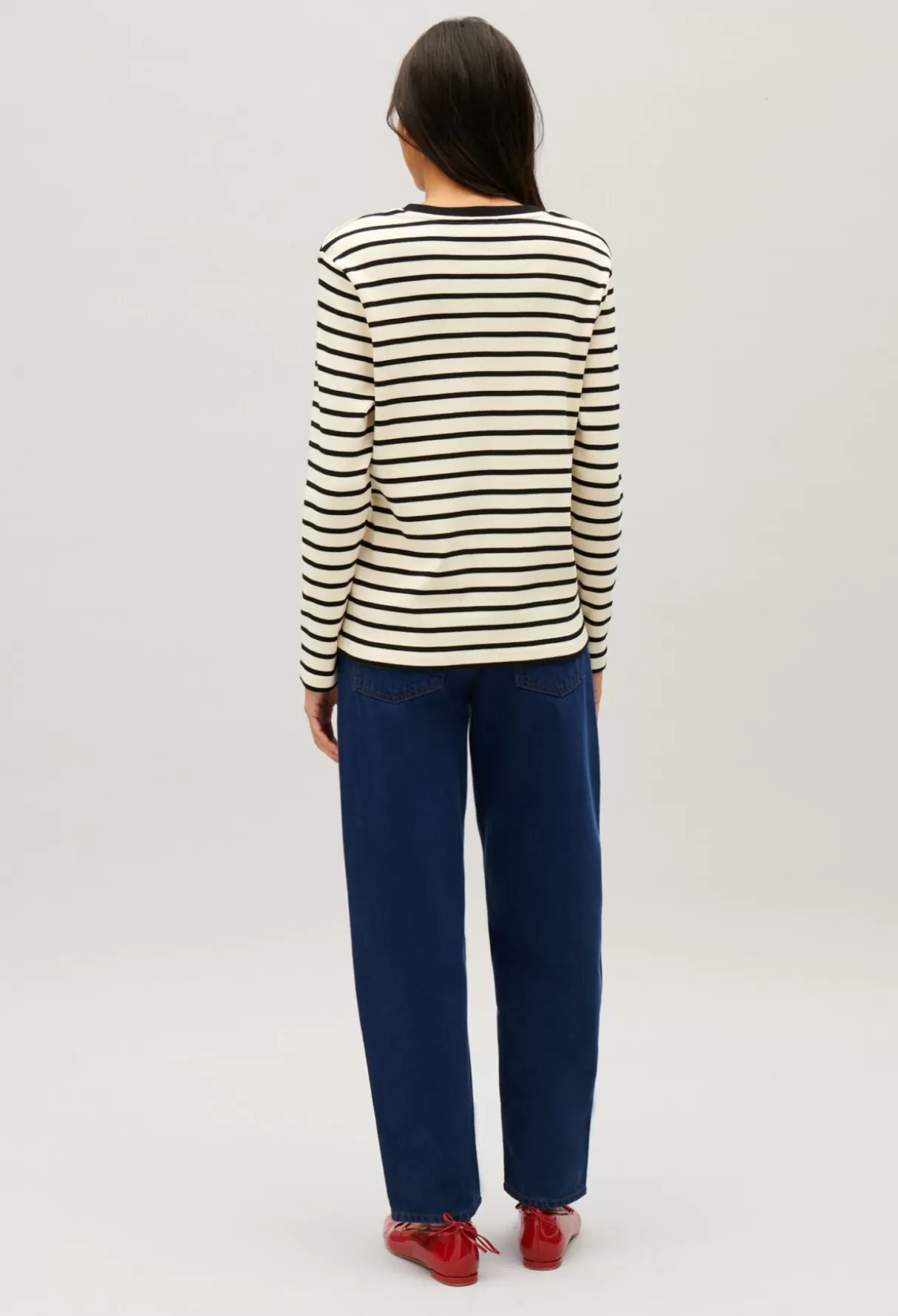 T-Shirts | Pulls Et Cardigans-Claudie Pierlot Tee-shirt marinière Jean Toto Bicolore