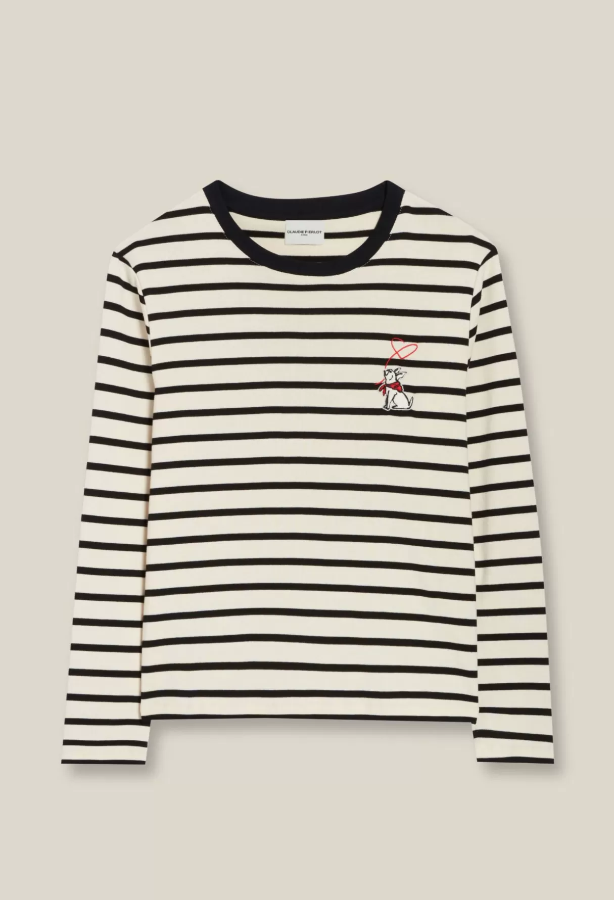 T-Shirts | Pulls Et Cardigans-Claudie Pierlot Tee-shirt marinière Jean Toto Bicolore