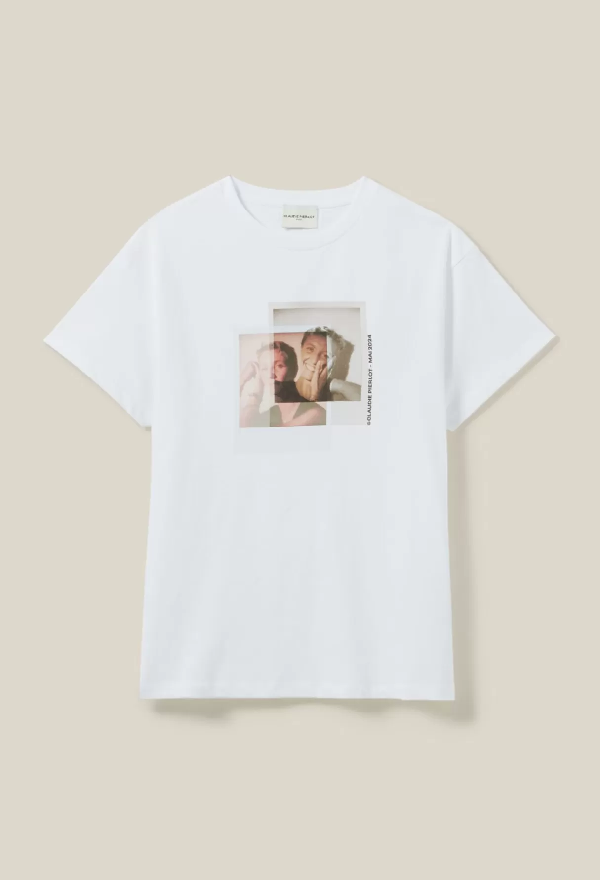 T-Shirts-Claudie Pierlot T-shirt du moi(s) - 29.05.24 Ecru