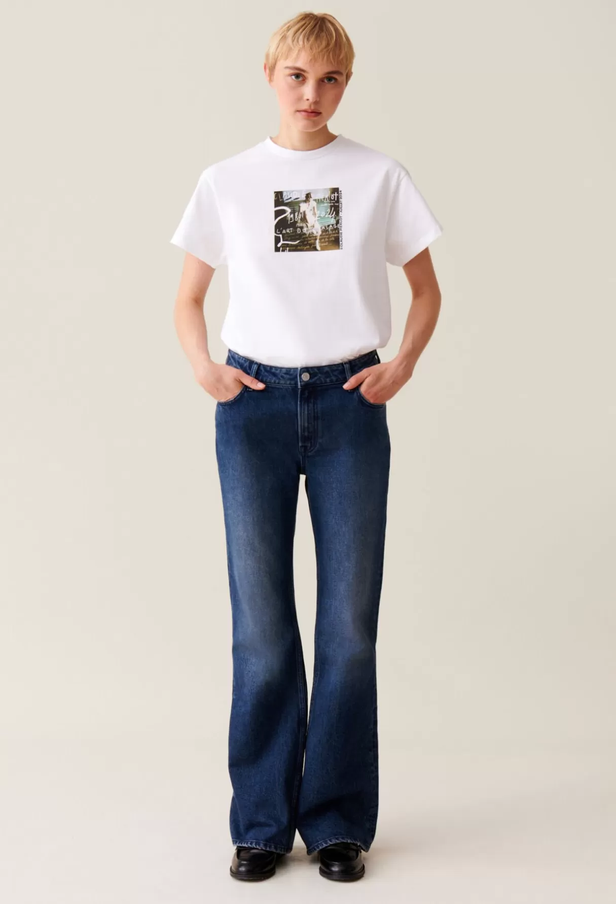 T-Shirts-Claudie Pierlot T-shirt du moi(s) - 29.07.24 Ecru